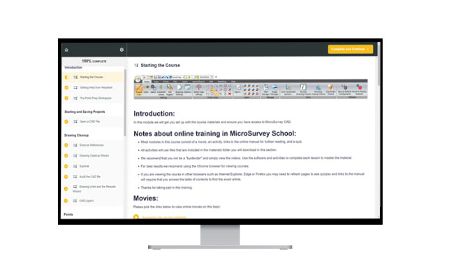 Starting-Page-Example-Monitor Online School Starting Page