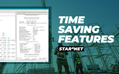 STAR*NET Time Saving Features