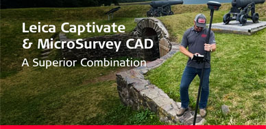 Leica Captivate and MicroSurvey CAD