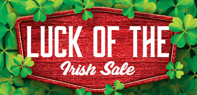 Luck Of The Irish Sale Now On!