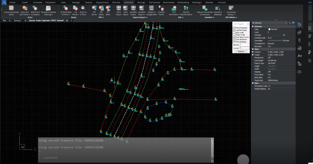 SurveyTools for BricsCAD: Survey Points