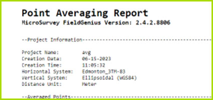 Points Averaging