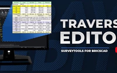 Maximizing BricsCAD with SurveyTools – Active Traverse Editor